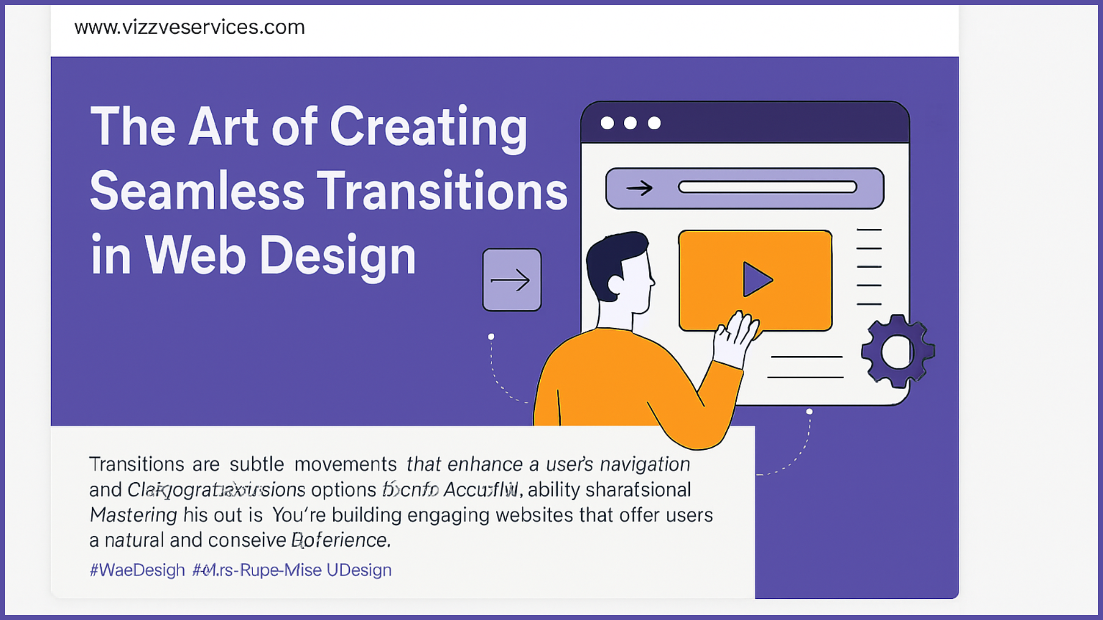 Fluid web interface showcasing smooth transitions between sections